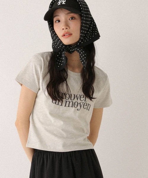 Heather（ヘザー）の「アソートモチーフTEE　497929（Tシャツ/カットソー・レディース・グレー/オートミール/ホワイト・FREE）」の9枚目の写真