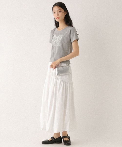 Heather（ヘザー）の「アソートモチーフTEE　497929（Tシャツ/カットソー・レディース・グレー/オートミール/ホワイト・FREE）」の14枚目の写真