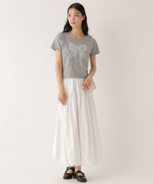 Heather（ヘザー）の「アソートモチーフTEE　497929（Tシャツ/カットソー・レディース・グレー/オートミール/ホワイト・FREE）」の15枚目の写真