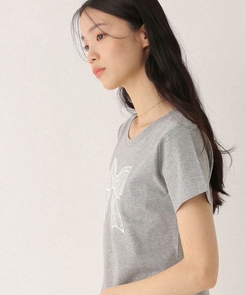 Heather（ヘザー）の「アソートモチーフTEE　497929（Tシャツ/カットソー・レディース・グレー/オートミール/ホワイト・FREE）」の20枚目の写真