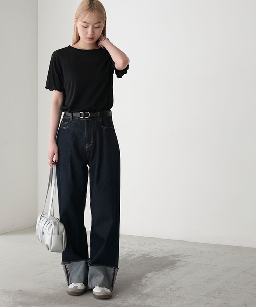 forksy.】シアー半袖 メローTシャツ forksy.│MONO-MART [モノマート