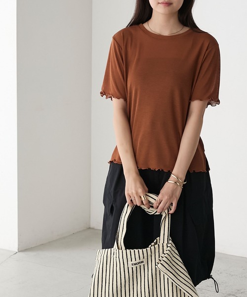 forksy.】シアー半袖 メローTシャツ forksy.│MONO-MART [モノマート