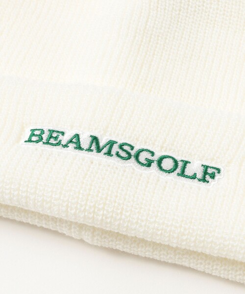 BEAMS GOLF(ビームスゴルフ)の「ロゴ ニットキャップ(ニットキャップ/ビーニー・メンズ・ベージュ/ネイビー/オフホワイト・ONE SIZE)」の7枚目の写真