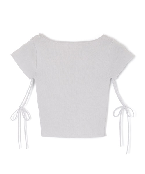 M DOLLY（エムドリー）の「*M DOLLY original* ribbon strap dreamy tops/リボンストラップドリーミートップス（ニット/セーター・レディース・ベージュ/ライトブルー/ブラック・FREE）」の20枚目の写真
