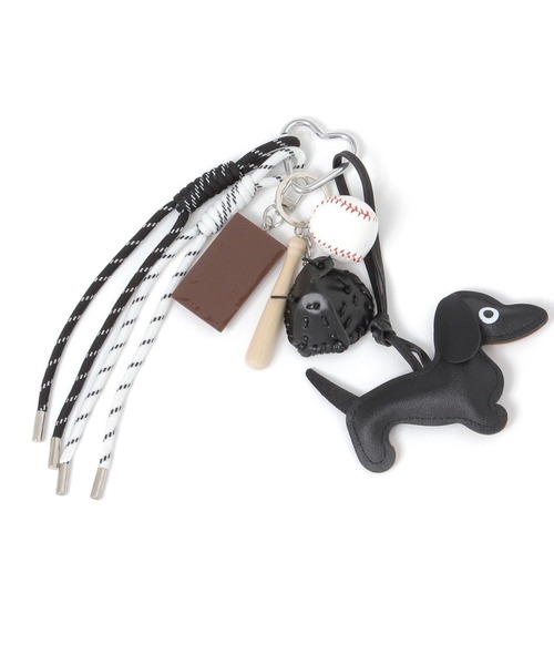 LAKOLE（ラコレ）の「DOGバッグチャーム / 498088（キーホルダー・レディース・ブラック/レッド/ベージュ・FREE）」の4枚目の写真