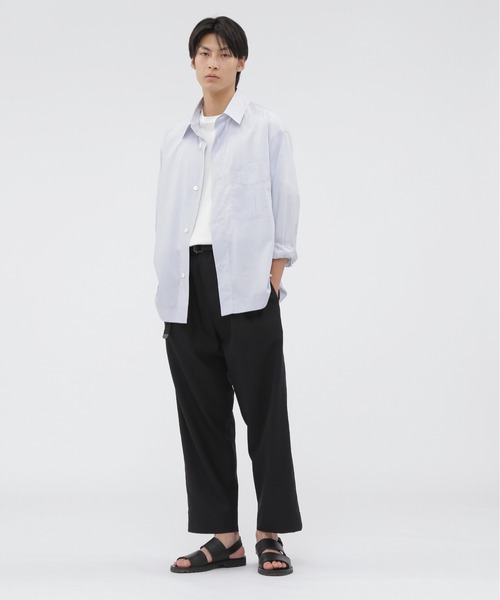 MARGARET HOWELL（マーガレットハウエル）の「SUMMER WOOL TROUSERS（その他パンツ・メンズ・ネイビー/ブラック・LARGE/MEDIUM/SMALL）」の2枚目の写真