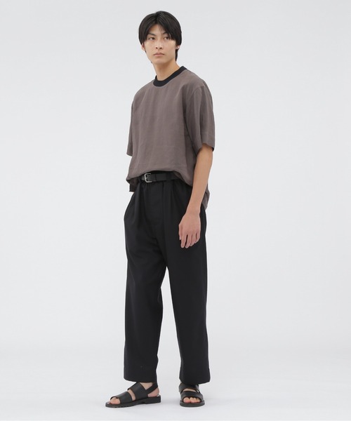 MARGARET HOWELL（マーガレットハウエル）の「SUMMER WOOL TROUSERS（その他パンツ・メンズ・ネイビー/ブラック・LARGE/MEDIUM/SMALL）」の4枚目の写真