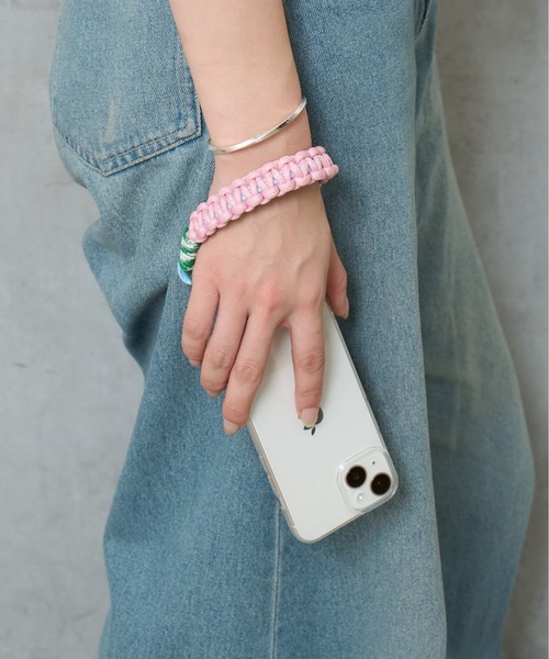 BIRTHDAY BAR(バースデイバー)の「パラコードストラップ ショート(スマホグッズ・レディース・ブルー/ピンク・0)」の1枚目の写真
