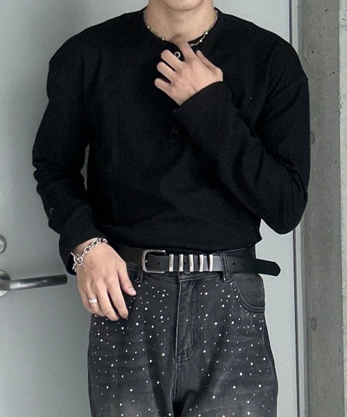 シンプルヘンリーネックシャツ（シャツ/ブラウス）｜Otte（オッテ）の