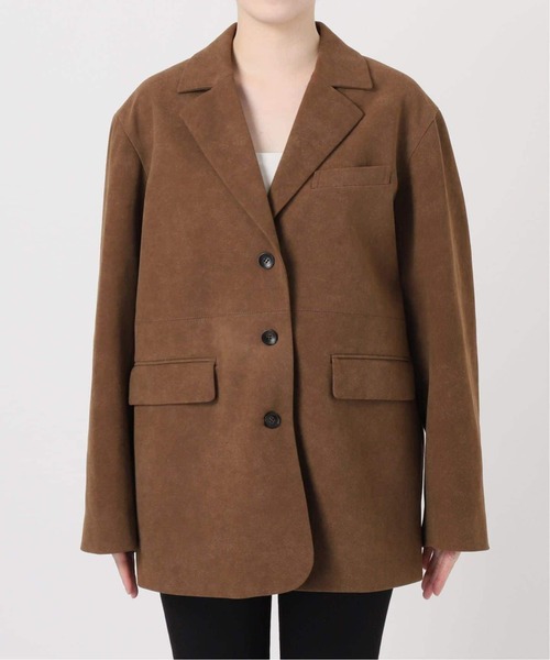 JOURNAL STANDARD（ジャーナルスタンダード）の「フェイクレザー/フェイクスエードジャケット（その他アウター・レディース・ブラウン/キャメル・FREE）」の22枚目の写真