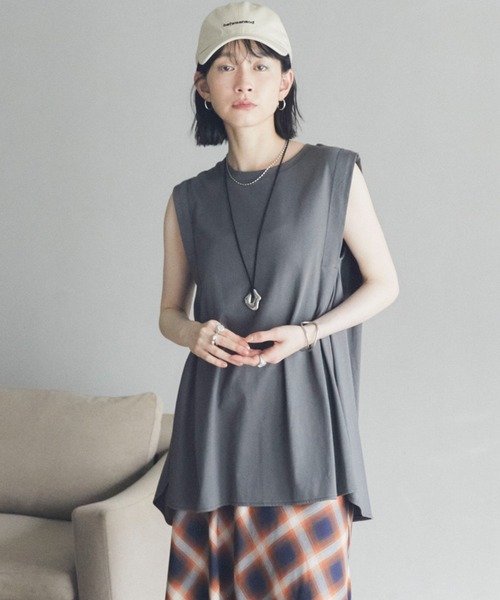 Doux archives(ドゥアルシーヴ)の「BETWEENロゴキャップ(キャップ・レディース・チャコールグレー/ベージュ/ブラウン・FREE)」の8枚目の写真