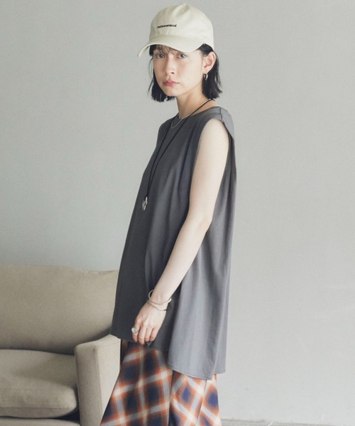 Doux archives(ドゥアルシーヴ)の「BETWEENロゴキャップ(キャップ・レディース・チャコールグレー/ベージュ/ブラウン・FREE)」の10枚目の写真