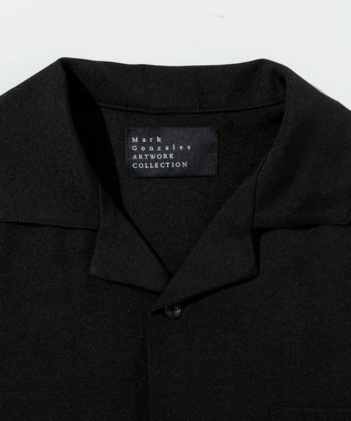 Mark Gonzales（マーク・ゴンザレス）の「【WEB・直営店限定】MARK GONZALES ARTWORK COLLECTION(マーク ゴンザレス)パームツリー刺繍 オープンカラーシャツ 半袖シャツ（シャツ/ブラウス・メンズ・ブラウン/ブラック・M/L/XL）」の20枚目の写真