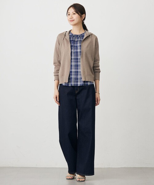 J.PRESS Ladies(J.プレス レディス)の「プロビスストライプ&チェック カットソー(Tシャツ/カットソー・レディース・アイボリー系1/サックスブルー系1/ブルー系3/ネイビー系3・SMALL)」の18枚目の写真