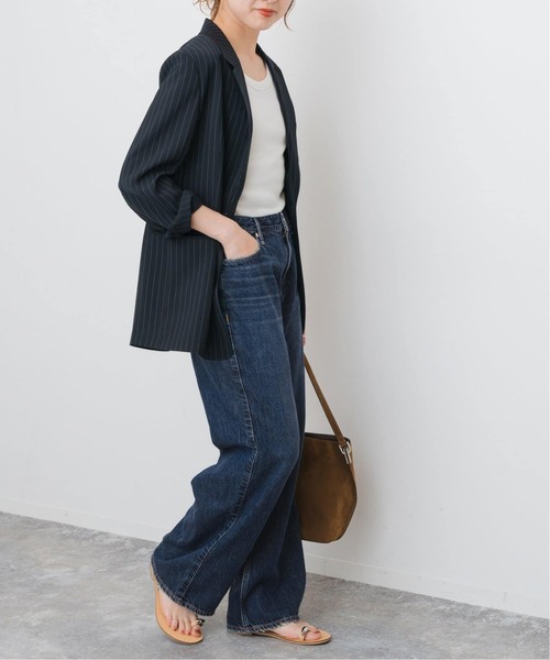 Spick & Span(スピックアンドスパン)の「upper hights/アッパーハイツ 別注THE CLARA(デニムパンツ・レディース・ダークブルー/ブルー・25/24/23/22)」の9枚目の写真