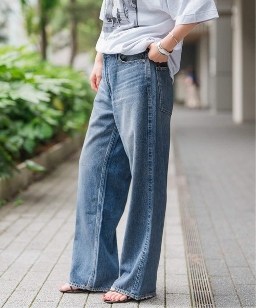 Spick & Span(スピックアンドスパン)の「upper hights/アッパーハイツ 別注THE CLARA(デニムパンツ・レディース・ダークブルー/ブルー・25/24/23/22)」の11枚目の写真