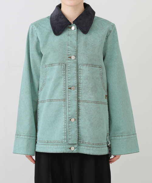EDIT. FOR LULU（エディットフォールル）の「【BAUM UND PFERDGARTEN/バウム ウンド ヘルガーデン】PRE デニムジャケット（デニムジャケット・レディース・グリーン・36）」の18枚目の写真