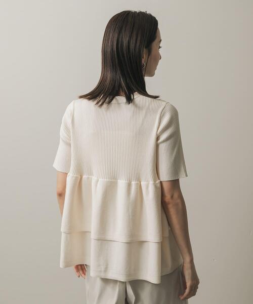 セール】『WEB限定』ペプラムカーディガン(半袖)（カーディガン/ボレロ