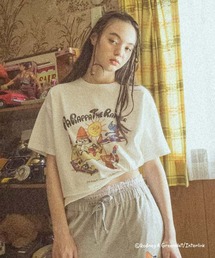 FOREVER 21 | 【パラッパラッパー】ピグメント加工グラフィックTシャツ(Tシャツ/カットソー)