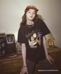 FOREVER 21 | 【パラッパラッパー】ピグメント加工グラフィックTシャツ(Tシャツ/カットソー)