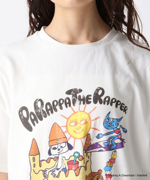 FOREVER 21（フォーエバー トゥエンティーワン）の「【パラッパラッパー】ピグメント加工グラフィックTシャツ（Tシャツ/カットソー・レディース・オフホワイト/チャコールグレー・FREE）」の20枚目の写真