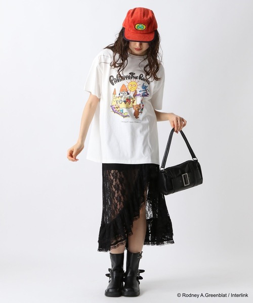 FOREVER 21（フォーエバー トゥエンティーワン）の「【パラッパラッパー】ピグメント加工グラフィックTシャツ（Tシャツ/カットソー・レディース・オフホワイト/チャコールグレー・FREE）」の13枚目の写真