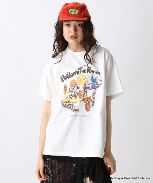 FOREVER 21（フォーエバー トゥエンティーワン）の「【パラッパラッパー】ピグメント加工グラフィックTシャツ（Tシャツ/カットソー・レディース・オフホワイト/チャコールグレー・FREE）」の15枚目の写真