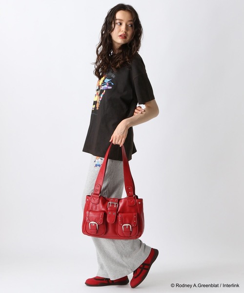 FOREVER 21（フォーエバー トゥエンティーワン）の「【パラッパラッパー】ピグメント加工グラフィックTシャツ（Tシャツ/カットソー・レディース・オフホワイト/チャコールグレー・FREE）」の7枚目の写真