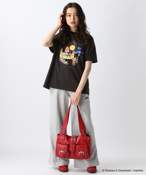 FOREVER 21（フォーエバー トゥエンティーワン）の「【パラッパラッパー】ピグメント加工グラフィックTシャツ（Tシャツ/カットソー・レディース・オフホワイト/チャコールグレー・FREE）」の8枚目の写真