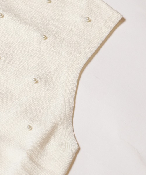coca（coca）（コカ）の「パールニットトップス（ニット/セーター・レディース・アイボリー/ブラック・S/M/L）」の16枚目の写真