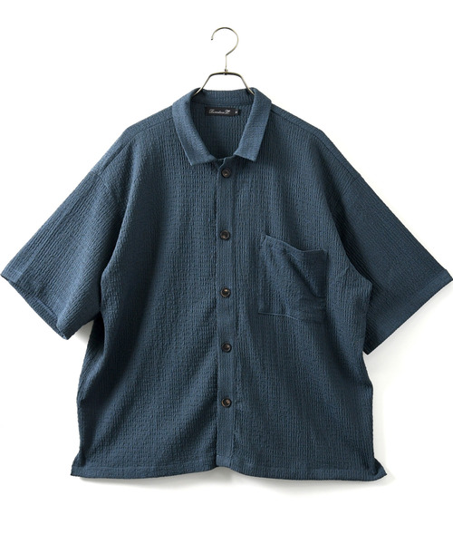 neos(ネオス)の「【neos】ルーズシルエット 楊柳 半袖 シャツ(シャツ/ブラウス・メンズ・ブラウン/ブラック/グリーン・MEDIUM/LARGE)」の22枚目の写真