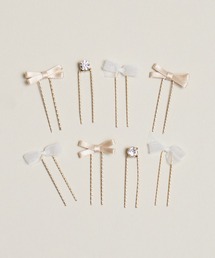 Zoule（ゾーラ）の「Zoule ゾーラ：rudans　リボン　ヘアピン　セットUピン（ヘアピン）」