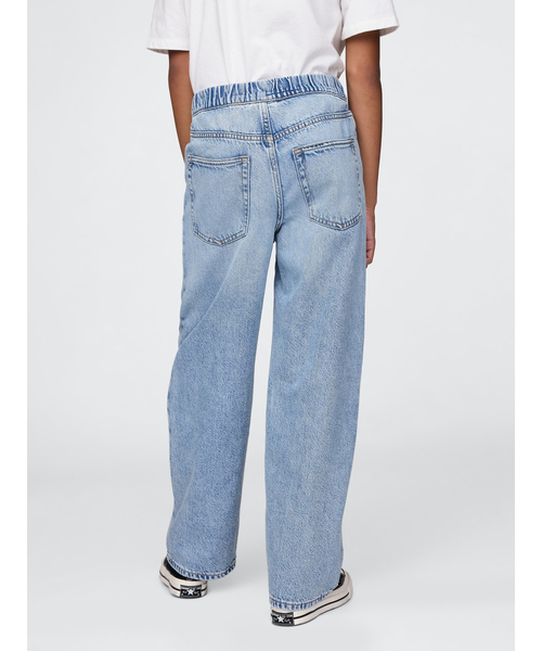 GAP（ギャップ）の「ウルトラソフト プルオン バギーデニム (キッズ)（デニムパンツ・キッズ・ライトインディゴブルー・110cm/120cm/130cm/150cm/160cm/140cm）」の5枚目の写真