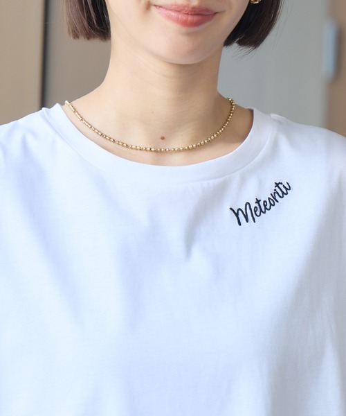 tシャツ 「KATHARINE ROSS」刺しゅうロゴカットソー レディース セール】【KATHARINE ROSS】刺しゅうロゴカットソー（Tシャツ