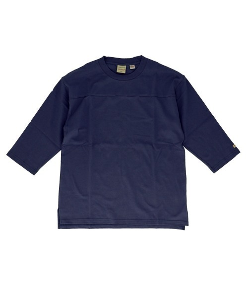 BACKYARD FAMILY(バックヤードファミリー)の「Goodwear USAコットン切替7分袖T(Tシャツ/カットソー・メンズ・杢グレー/グレイッシュベージュ/ブルーグレー/ブラック/オリーブ/ホワイト/ネイビー・XL/M/S/L)」の7枚目の写真