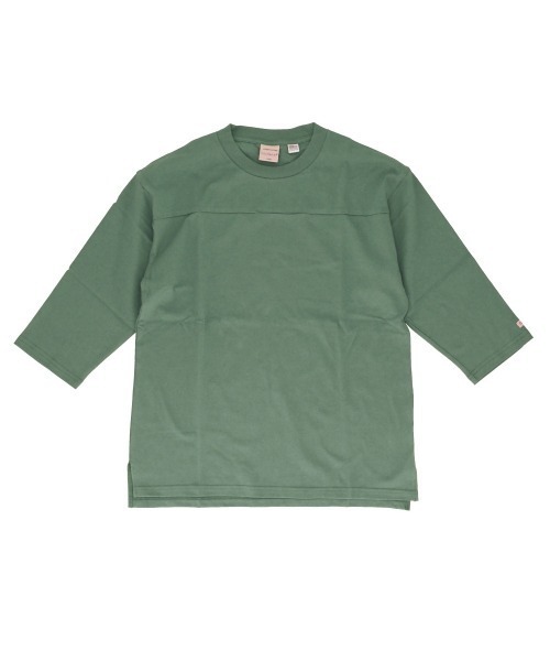 BACKYARD FAMILY(バックヤードファミリー)の「Goodwear USAコットン切替7分袖T(Tシャツ/カットソー・メンズ・杢グレー/グレイッシュベージュ/ブルーグレー/ブラック/オリーブ/ホワイト/ネイビー・XL/M/S/L)」の6枚目の写真