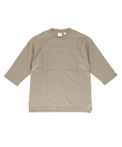 BACKYARD FAMILY(バックヤードファミリー)の「Goodwear USAコットン切替7分袖T(Tシャツ/カットソー・メンズ・杢グレー/グレイッシュベージュ/ブルーグレー/ブラック/オリーブ/ホワイト/ネイビー・XL/M/S/L)」の5枚目の写真