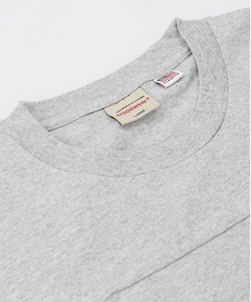 BACKYARD FAMILY(バックヤードファミリー)の「Goodwear USAコットン切替7分袖T(Tシャツ/カットソー・メンズ・杢グレー/グレイッシュベージュ/ブルーグレー/ブラック/オリーブ/ホワイト/ネイビー・XL/M/S/L)」の13枚目の写真