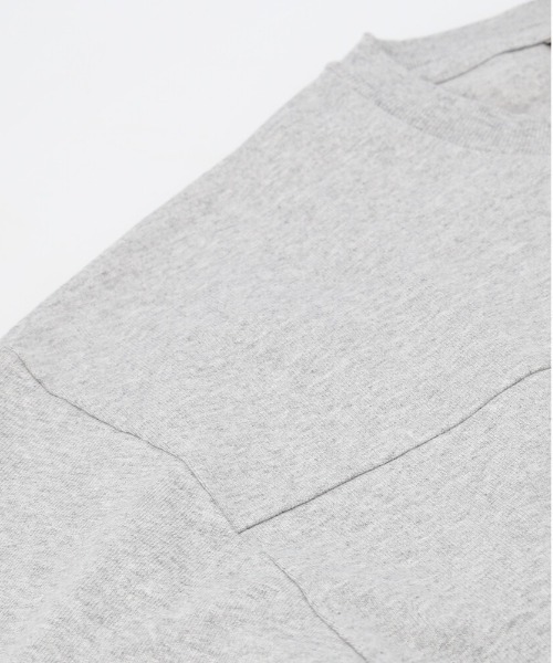 BACKYARD FAMILY(バックヤードファミリー)の「Goodwear USAコットン切替7分袖T(Tシャツ/カットソー・メンズ・杢グレー/グレイッシュベージュ/ブルーグレー/ブラック/オリーブ/ホワイト/ネイビー・XL/M/S/L)」の14枚目の写真