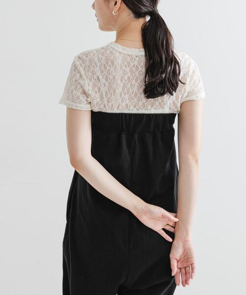 URBAN RESEARCH(アーバンリサーチ)の「ストレッチレースTシャツ(Tシャツ/カットソー・レディース・ブラック/オフホワイト・FREE)」の22枚目の写真