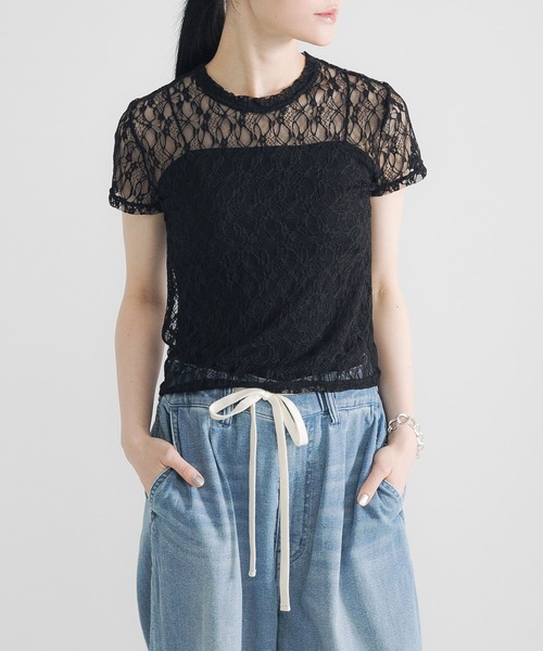 「URBAN RESEARCH」 半袖Tシャツ FREE チャコールグレー レディース URBAN RESEARCH Sonny Label tシャツ SHELTECH オーバーサイズT