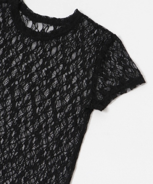 【アーバンリサーチ】ストレッチレースTシャツ ストレッチレースTシャツ（Tシャツ/カットソー）｜URBAN