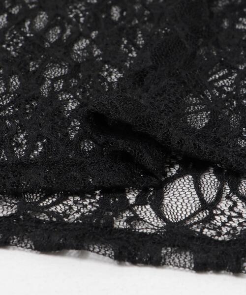 URBAN RESEARCH(アーバンリサーチ)の「ストレッチレースTシャツ(Tシャツ/カットソー・レディース・ブラック/オフホワイト・FREE)」の5枚目の写真