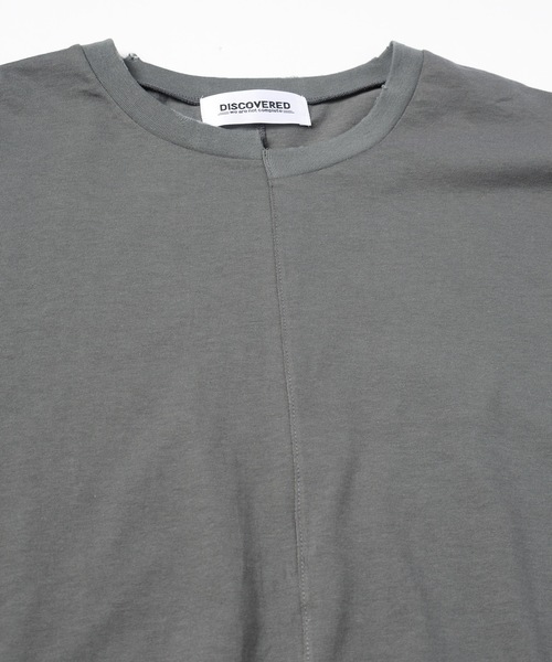 DISCOVERED(ディスカバード)の「HALF LENGTH LONG SLEEVE TEE(Tシャツ/カットソー・メンズ・ブラック/ホワイト・3)」の4枚目の写真