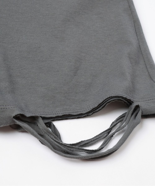 DISCOVERED(ディスカバード)の「HALF LENGTH LONG SLEEVE TEE(Tシャツ/カットソー・メンズ・ブラック/ホワイト・3)」の5枚目の写真