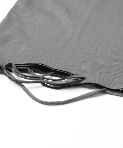 DISCOVERED(ディスカバード)の「HALF LENGTH LONG SLEEVE TEE(Tシャツ/カットソー・メンズ・ブラック/ホワイト・3)」の6枚目の写真
