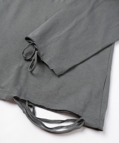 DISCOVERED(ディスカバード)の「HALF LENGTH LONG SLEEVE TEE(Tシャツ/カットソー・メンズ・ブラック/ホワイト・3)」の7枚目の写真