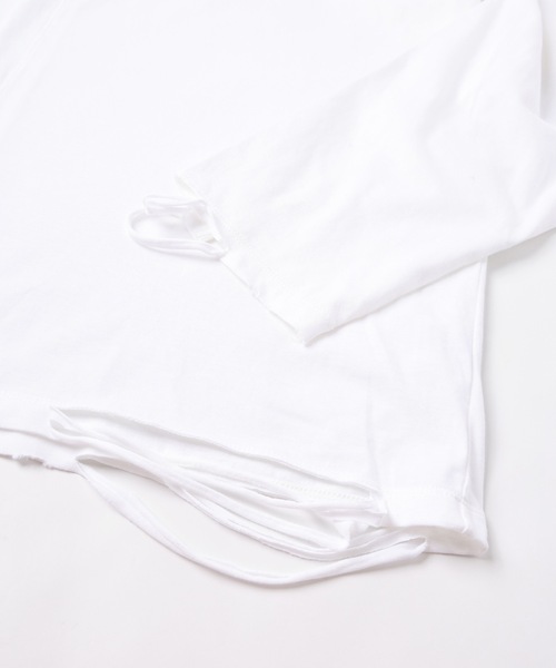 DISCOVERED(ディスカバード)の「HALF LENGTH LONG SLEEVE TEE(Tシャツ/カットソー・メンズ・ブラック/ホワイト・3)」の10枚目の写真