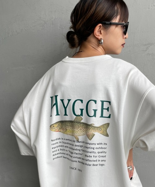 NORDISK/ノルディスク] 別注 HYGGE フィッシュ バックプリントT