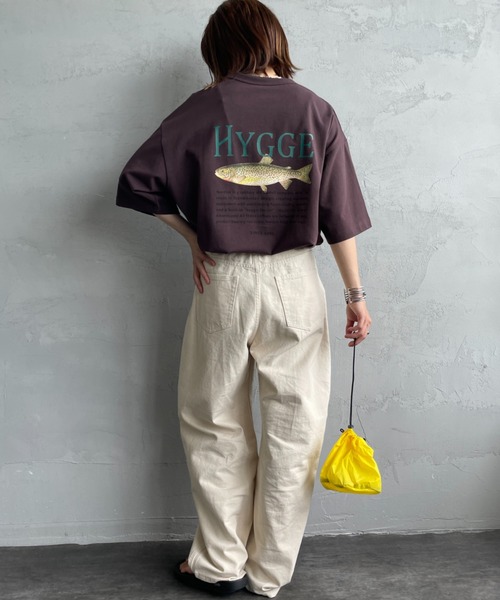tシャツ 「NORDISK/ノルディスク」 別注 HYGGE フィッシュ バックプリントTシャツ レディース メンズ NORDISK/ノルディスク] 別注 HYGGE フィッシュ バックプリントT